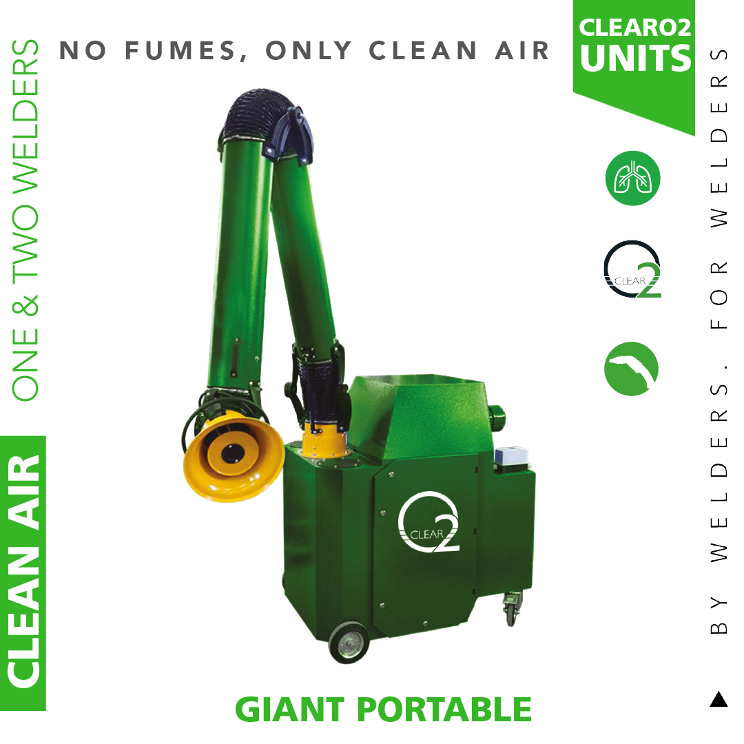 ClearO2 Fume Extraction Solutions Giant Portable – One & TWO Welder Unit