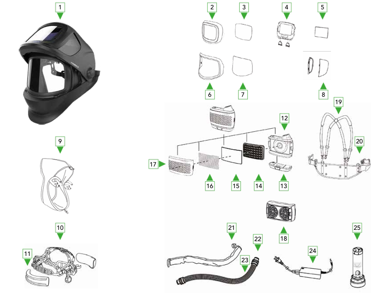 8XM-24 MIG Torch Parts