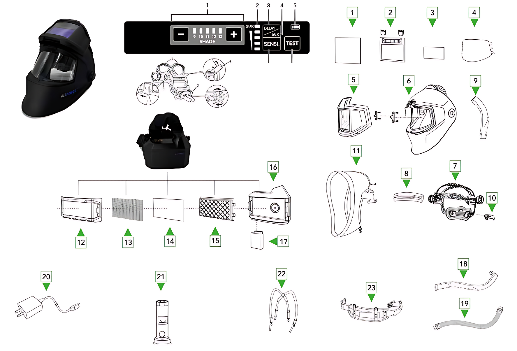 8XM-15 MIG Torch Parts