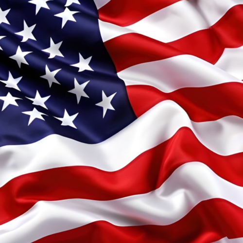 American Flag Waving Webpage